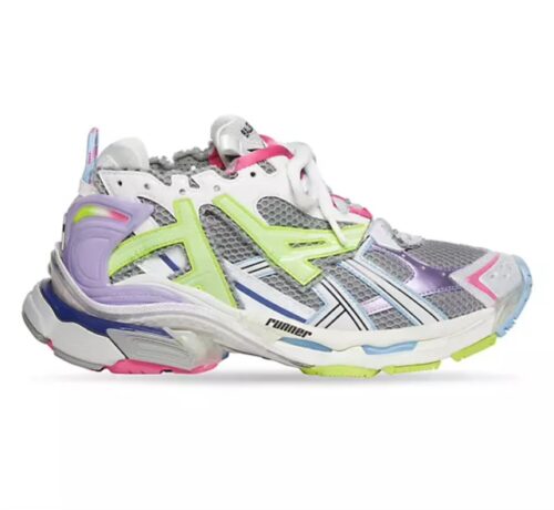9ED5BAFB-C983-4B58-BF69-C72FCFE8FFCB BB RUNNERS - WHITE, GREEN, & PURPLE