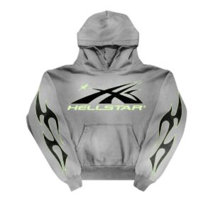 HELLSTAR HOODIE - GREY & GREEN