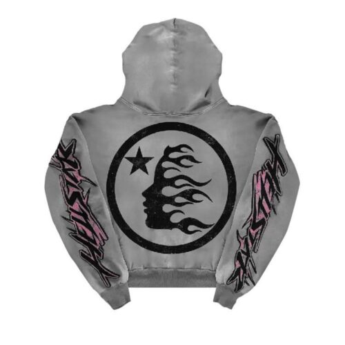 Screenshot HELLSTAR HOODIE - GREY & PINK