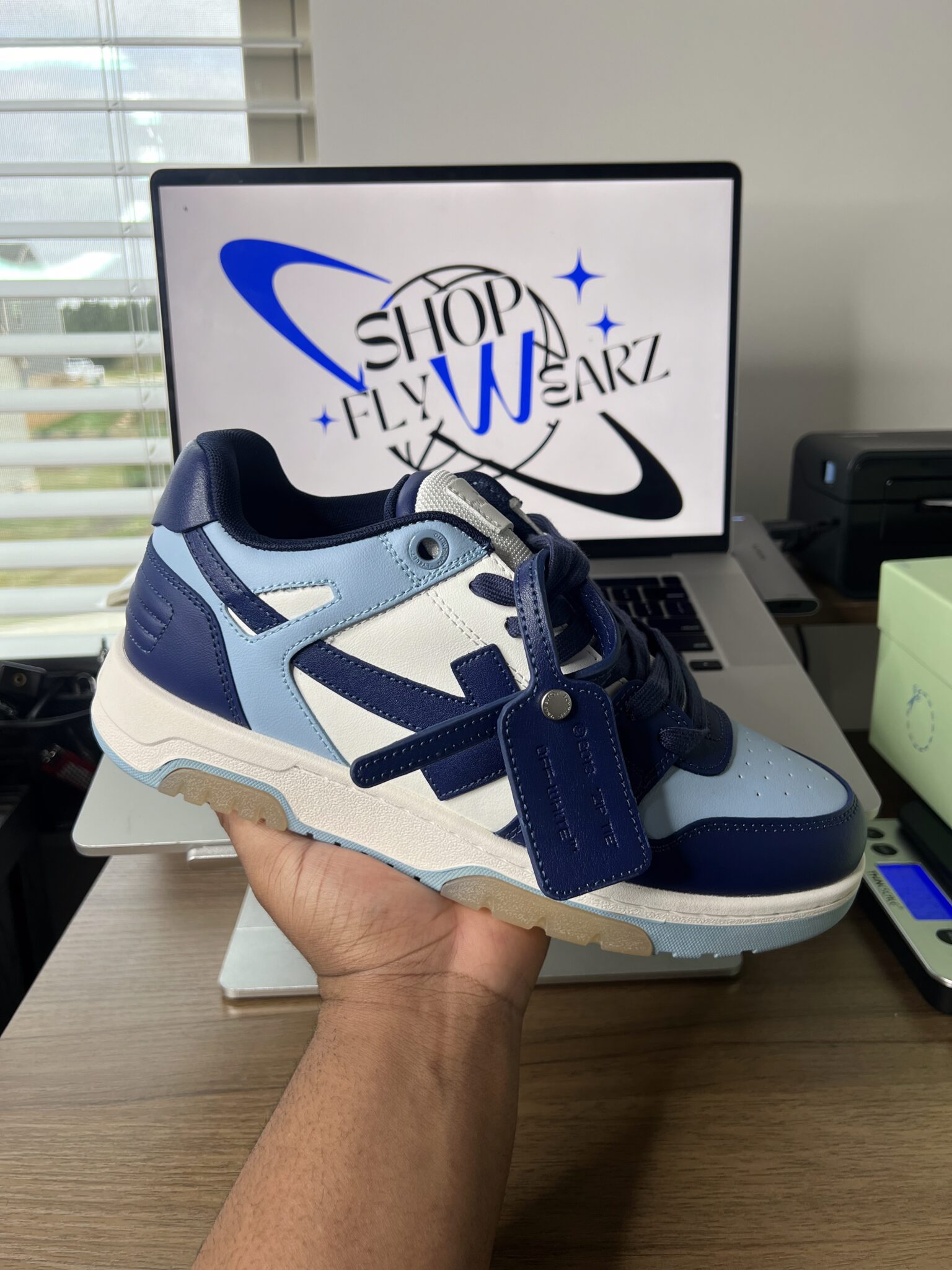 View of OFFWHITE - DOUBLE BLUE : ShopFlyWearz