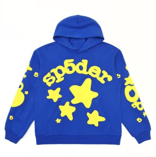 SPIDER HOODIE - BLUE & YELLOW