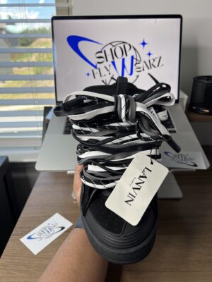 LANVIN - BLACK, WHITE & GREY LACES