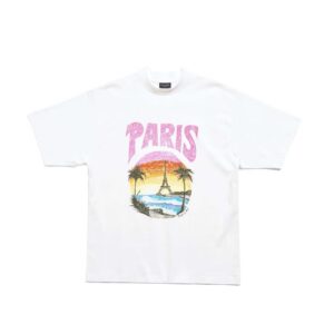 BALENCIAGA SHIRT PARIS - WHITE & PINK