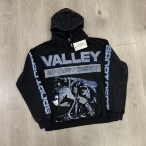 VALE HOODIE - BLACK & BLUE