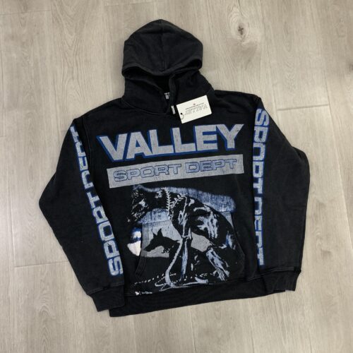 VALE HOODIE - BLACK & BLUE