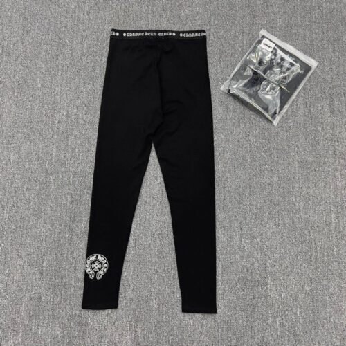 CHROME HEART LEGGINGS - BLACK
