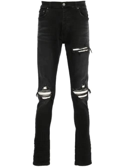 AMIRI JEANS BLACK - WHITE PATCH