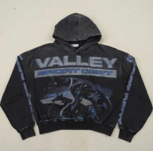 VALE HOODIE - BLACK & BLUE