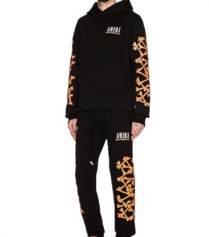 AMIRI SKEL TRACKSUIT - BLACK & ORANGE