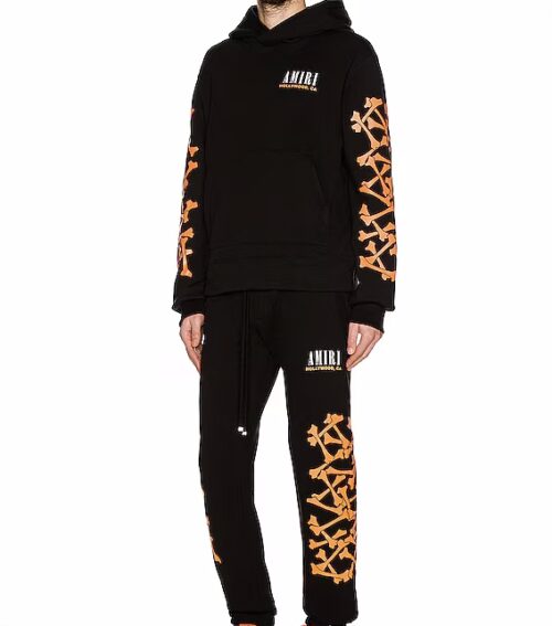 AMIRI SKEL TRACKSUIT - BLACK & ORANGE