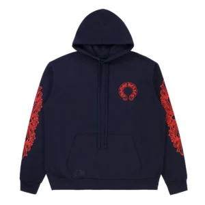 CHROME HEART HOODIE - BLUE & RED
