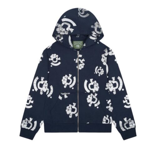 DENIM TEARS BSTROY  ZIP HOODIE