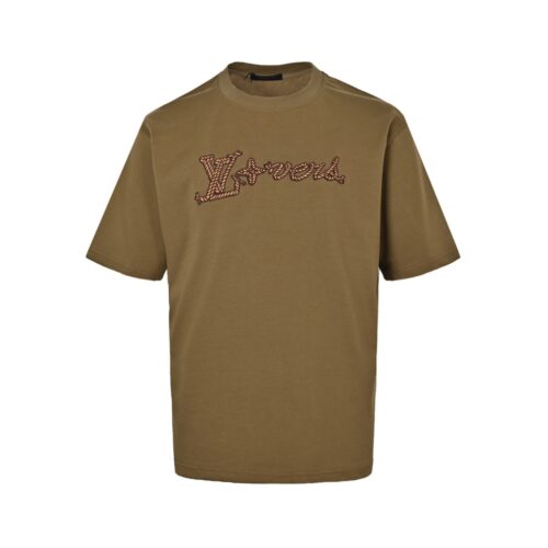 LV T SHIRT - BROWN