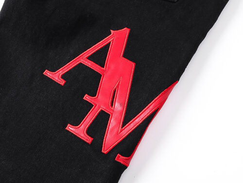 AMIRI JEANS - BLACK RED LOGO