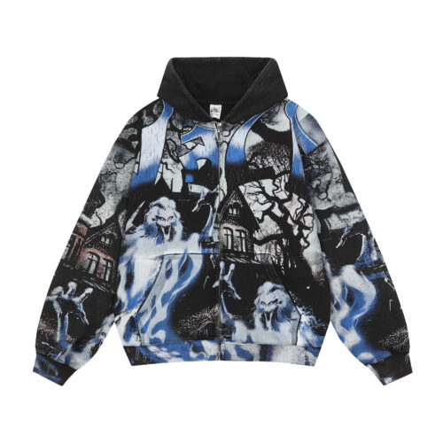 VALE JACKET - BLACK & BLUE