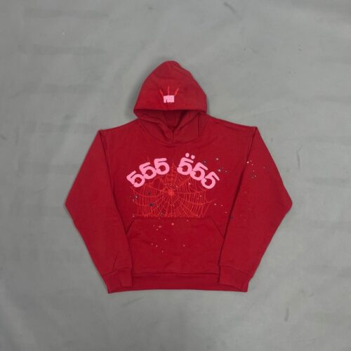 SPIDER HOODIE 555 - RED