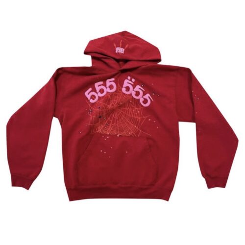 SPIDER HOODIE 555 - RED