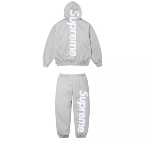 SUPREME SATIN APPLIQUE SET - GREY