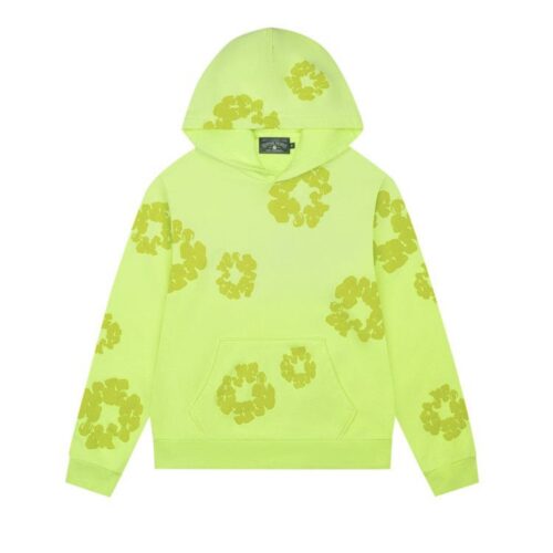 DENIM TEARS HOODIE - NEON GREEN