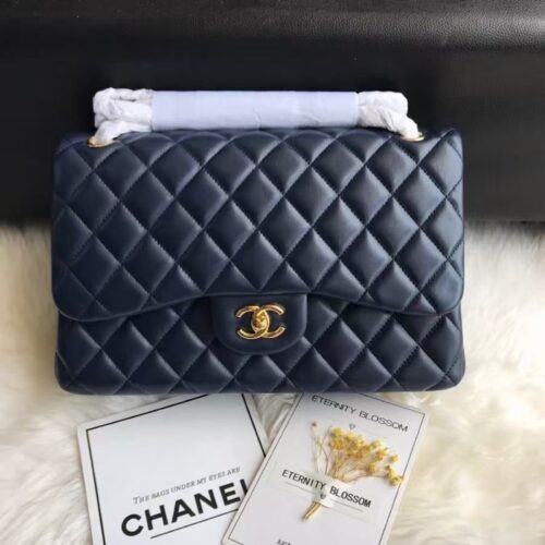 CHANEL JUMBO DOUBLE FLAP - BLACK