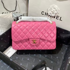 CHANEL JUMBO DOUBLE FLAP - PINK