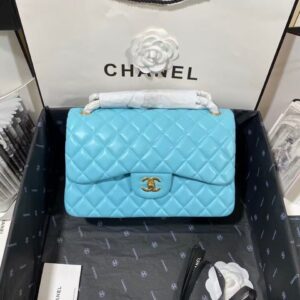 CHANEL JUMBO DOUBLE FLAP - BLUE