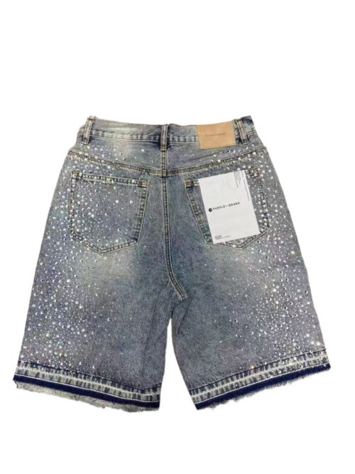 PURPLE JEAN SHORTS