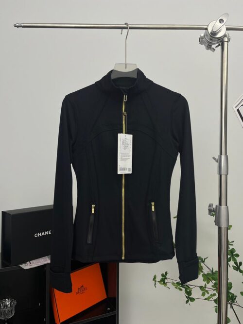 LULULEMON DEFINE JACKET SET - BLACK & GOLD
