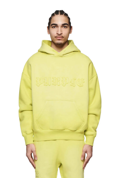 PURPLE HOOIDE - NEON GREEN