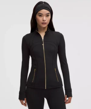 LULULEMON DEFINE JACKET SET - BLACK & GOLD