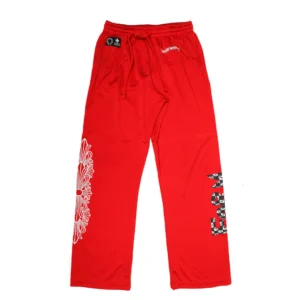 IMG_8590 CHROME HEART PANTS - RED