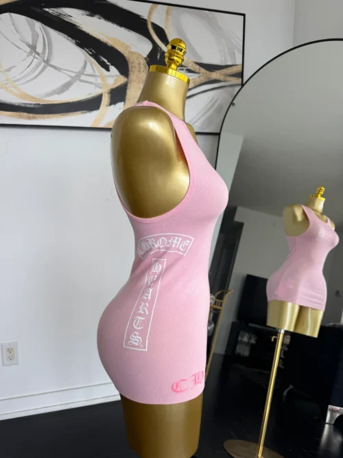 CHROME HEART DRESS - PINK