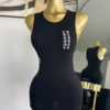 CHROME HEART DRESS - BLACK