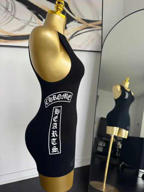 CHROME HEART DRESS - BLACK