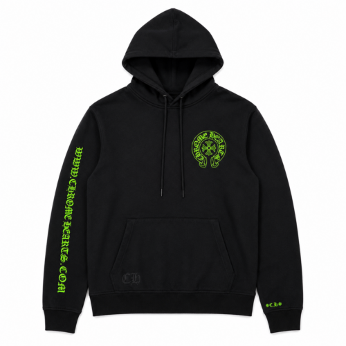 CHROME HEART HOODIE - BLACK & GREEN