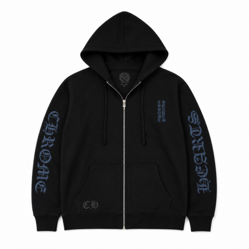 CHROME HEART JACKET - BLACK & BLUE