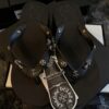 CHROME HEART SLIDES - BLACK