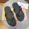 CHRISTIAN LOUBOUTIN SPIKE FLIP FLOPS