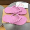 CHRISTIAN LOUBOUTIN SPIKE FLIP FLOPS