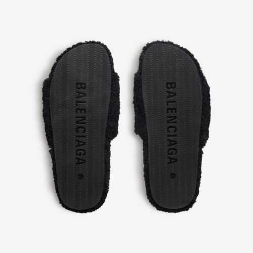 BB - NBA FURRY SLIDES BLACK