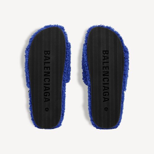 BB - NBA FURRY SLIDES BLUE