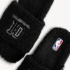 BB - NBA FURRY SLIDES BLACK